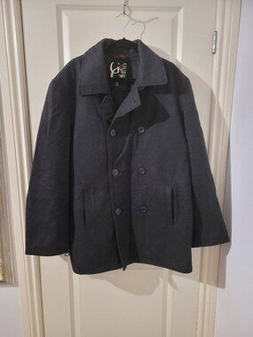 Charcoal Grey Men's Guess Peacoat